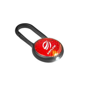 Safety Reflector and Light with Carabiner