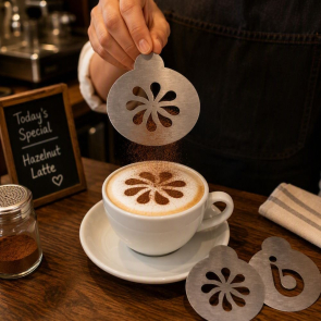 Bespoke Stainless Steel Coffee Stencil