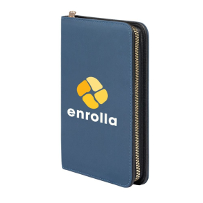 Aurelia Recycled Gold Zip Portfolio A5