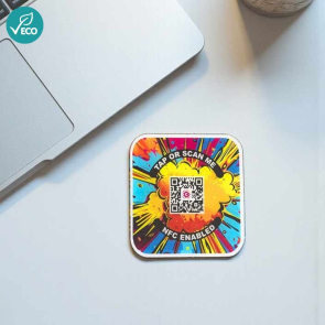 Recycled Acrylic NFC Coaster