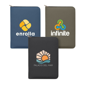 Aurelia Recycled Gold Zip Portfolio A5