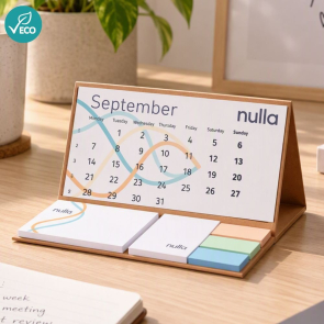 Desk Calendar with Memo Pad and Sticky Notes