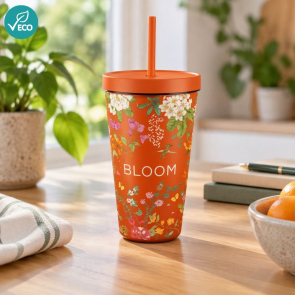 Mood GRS Recycled Tumbler with Straw 500ml
