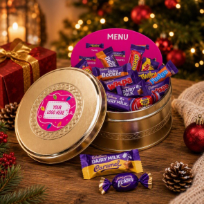 Gold Treat Tin Filled with Heroes 
