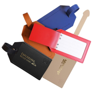 Milou Recycled Leather Luggage Tag