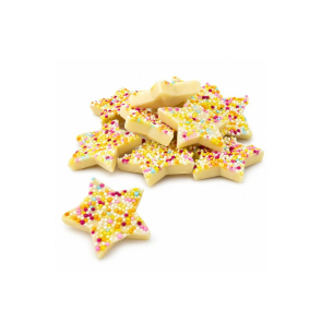 4 White Chocolate Jazzie Stars in Large Pouch