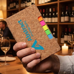  Cork A6 Notebook with Flags