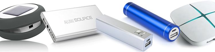 Power Banks Image of a range of power bank choices