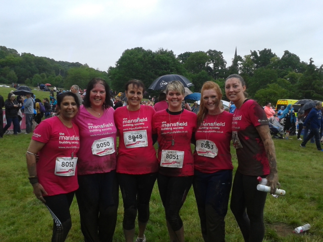 Pretty Muddy l-r, Reminder Basra, Jill Watson, Mandy Whitten, Vickie Sheldon, Melissa Gregory, Sophie Cook