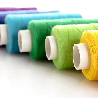 Different coloured thread