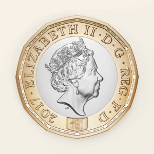 New £1 coin (obverse side)