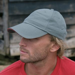 Herringbone Cap With Sandwich Peak