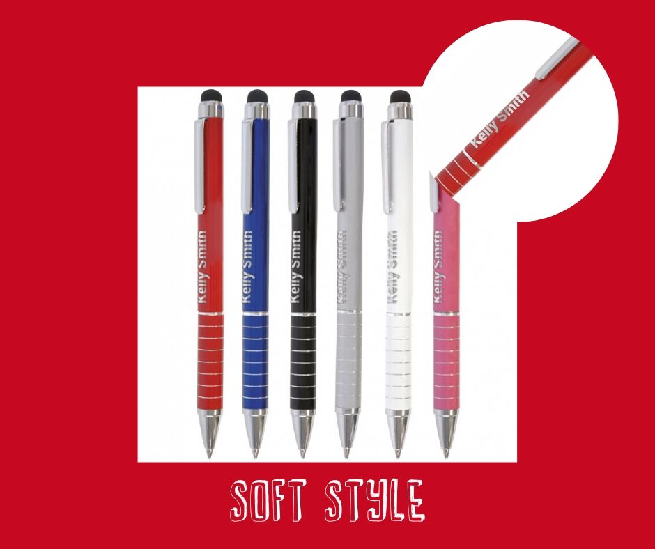 personalised branded products - HS Soft stylus pen